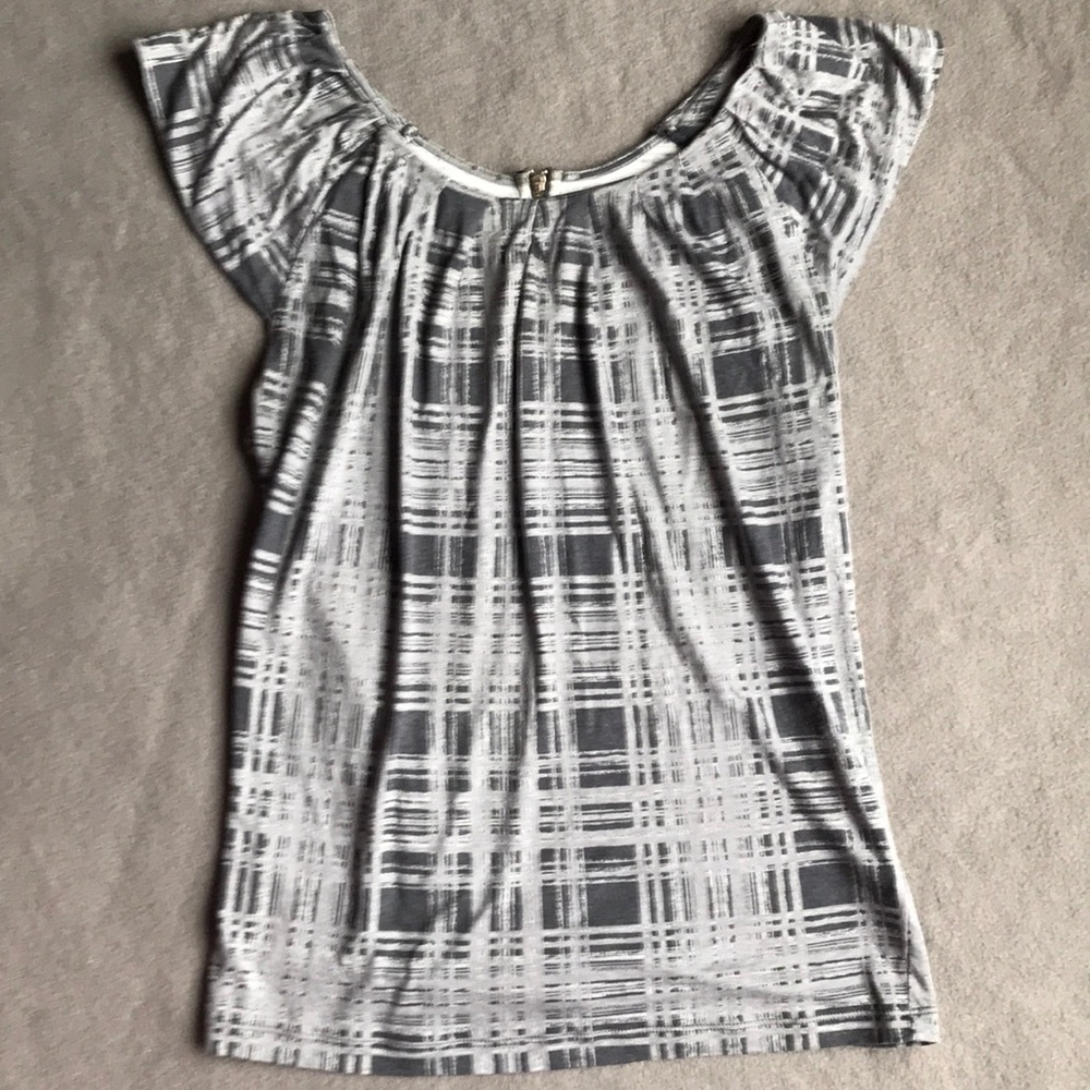Banana Republic plaid blouse